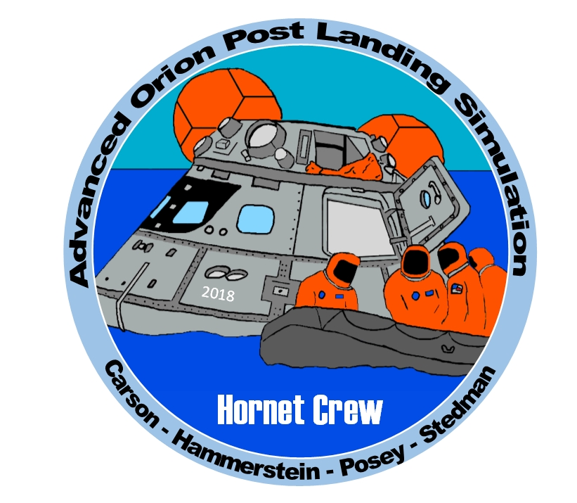 Spacesuit Post Landing Operations - Hornet Crew